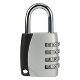 Silver four-digit combination padlock 1032, front view