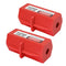 Large Plug Lock, 2 Pack, 220V Loto Lock, 6-1/2 x 3 in Electrical plug lockout for Lockout Tagout; multi-hole lock tab, non-conductive ABS body