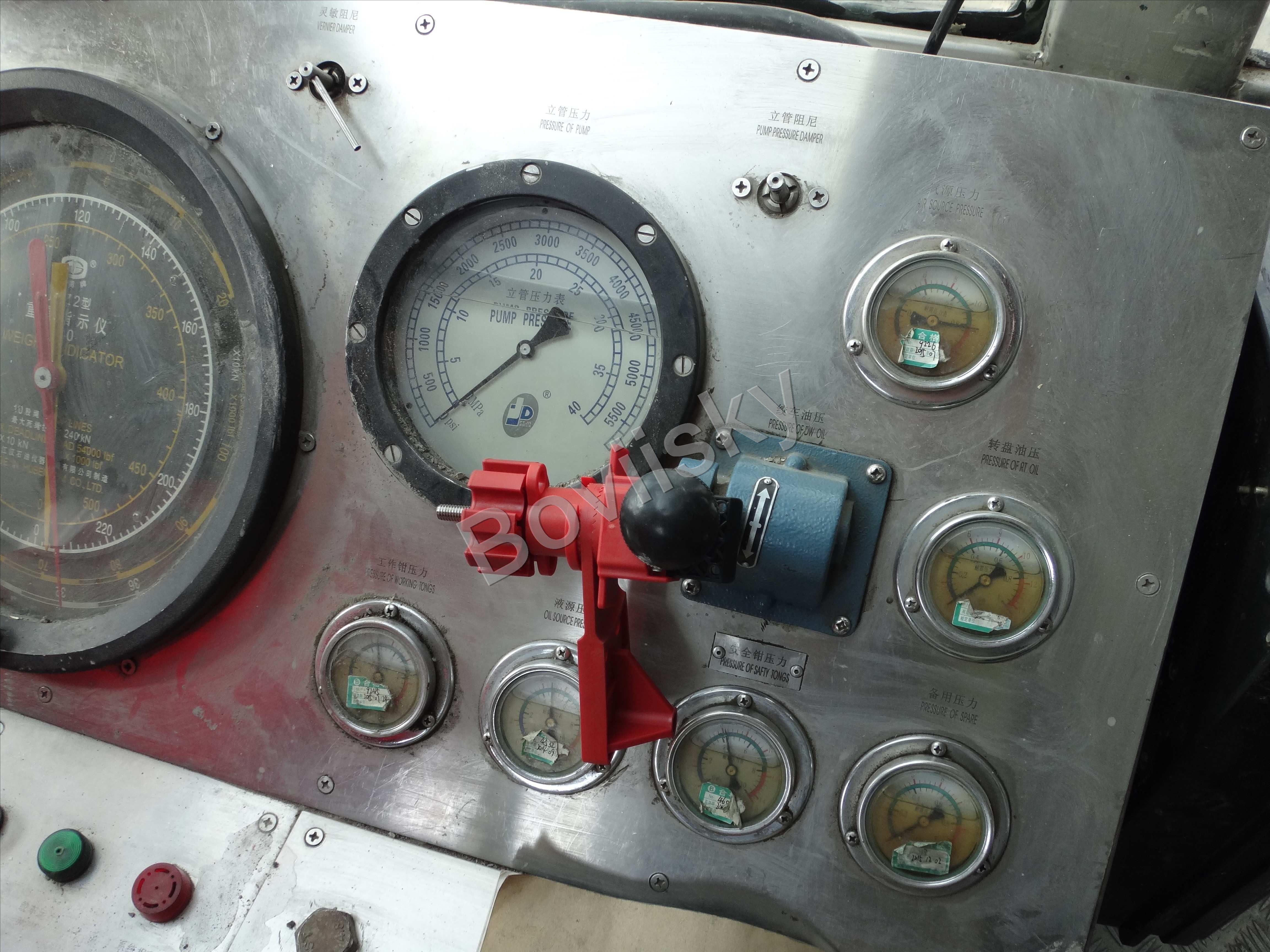 Control panel lockout device applied to industrial equipment