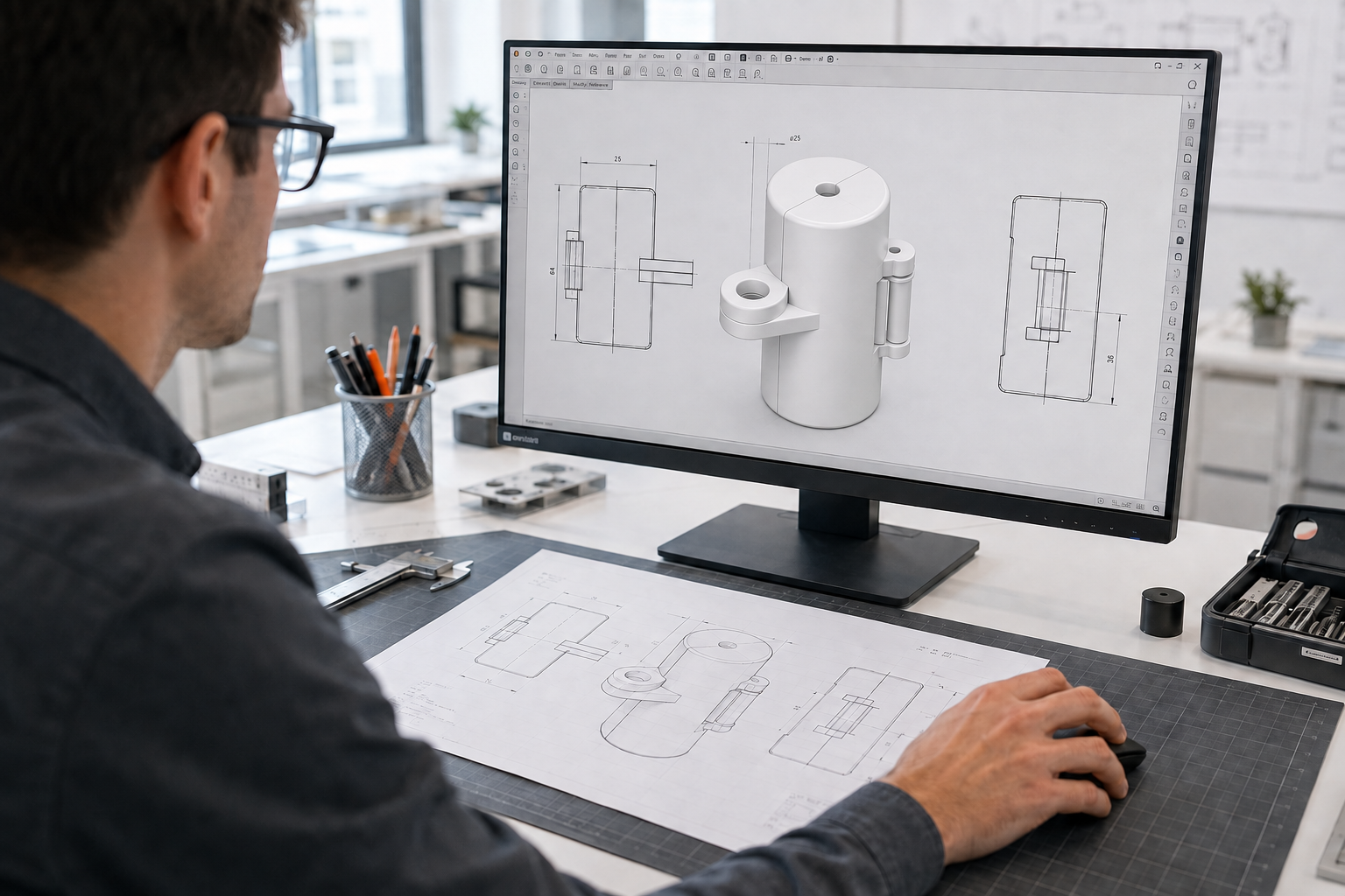 Develop Design Drawings — A custom hinged lockout body